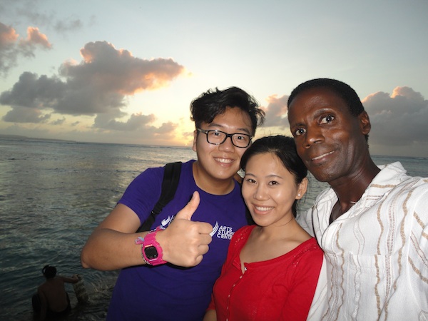 [photo of Jermaine and Nikki on Saipan]