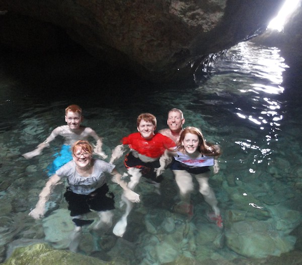 [photo of the Schmidts on Saipan]