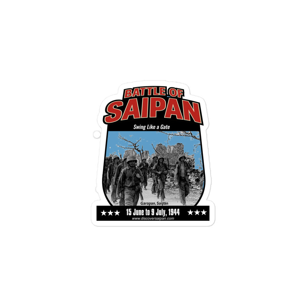 Battle of Saipan Sticker "Swing Like a Gate"