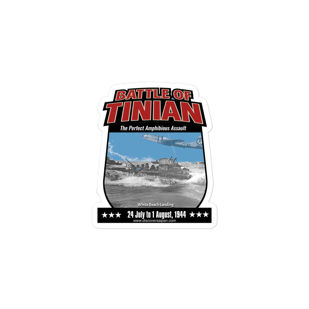 Battle of Tinian Bubble-free stickers