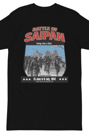 Battle of Saipan "Swing Like a Gate: Men’s premium heavyweight tee